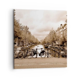 Lærredstryk - Billede på lærred - Hollandsk atmosfære - 70x70 cm
