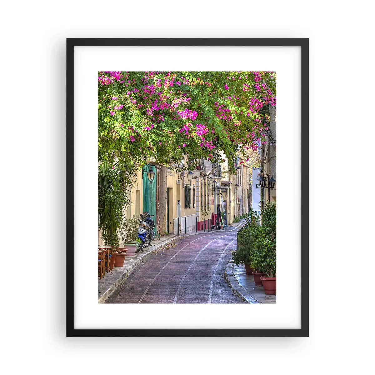 Plakat i sort ramme - En blomstrende gyde - 40x50 cm