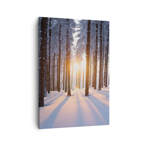 Lærredstryk - Billede på lærred - Klart i sort og hvidt - 50x70 cm
