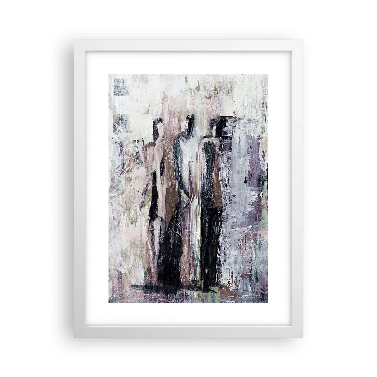 Plakat i hvid ramme - De mystiske tre - 30x40 cm