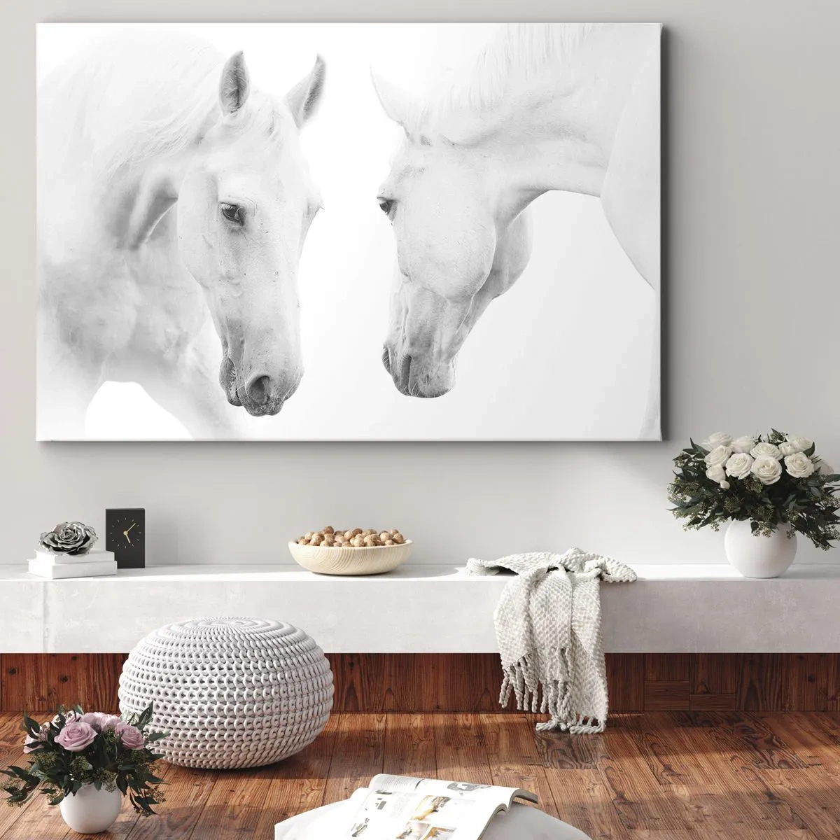 Lærredstryk - Billede på lærred - Er dette venskab...? - 100x70 cm