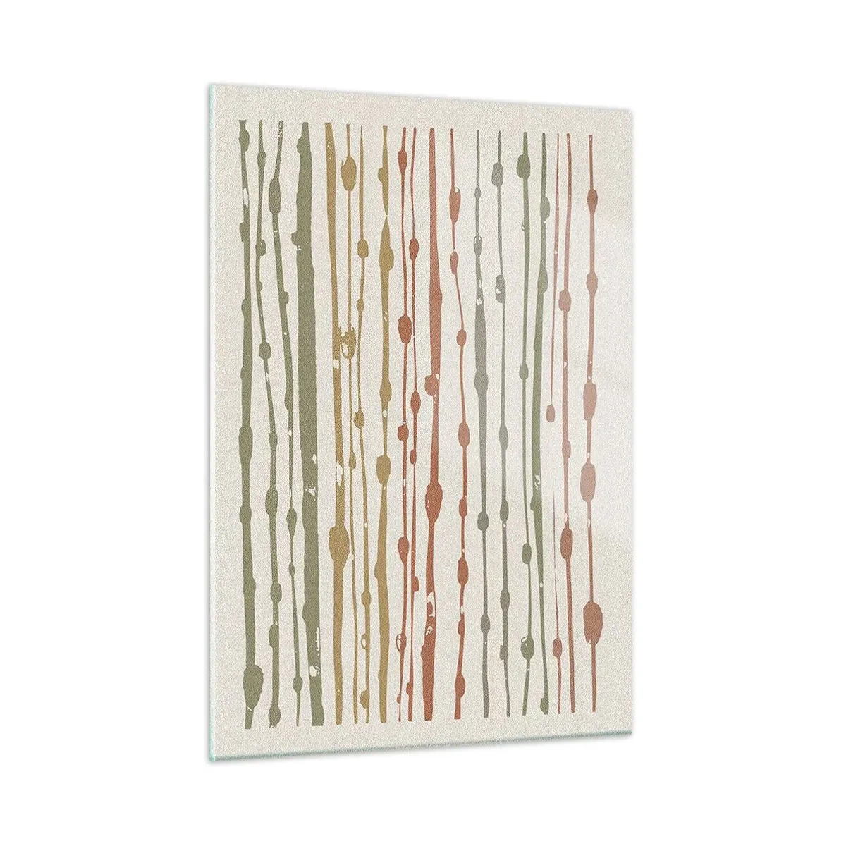 Billede på glas - Musikalsk farvenotation - 50x70 cm