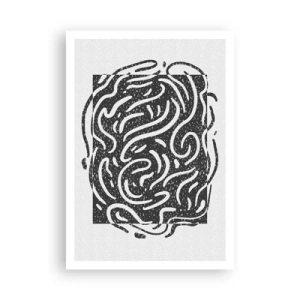 Plakat - Abstraktion: en dans af glæde - 70x100 cm