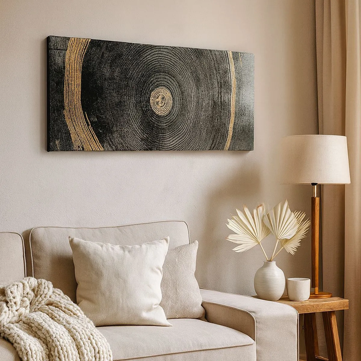 Lærredstryk - Billede på lærred - Forandring og varighed - 100x40 cm