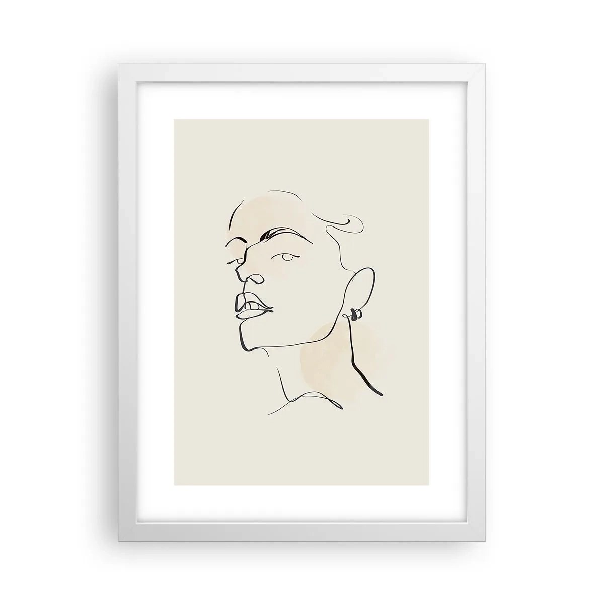 Plakat i hvid ramme - Et stolt blik - 30x40 cm