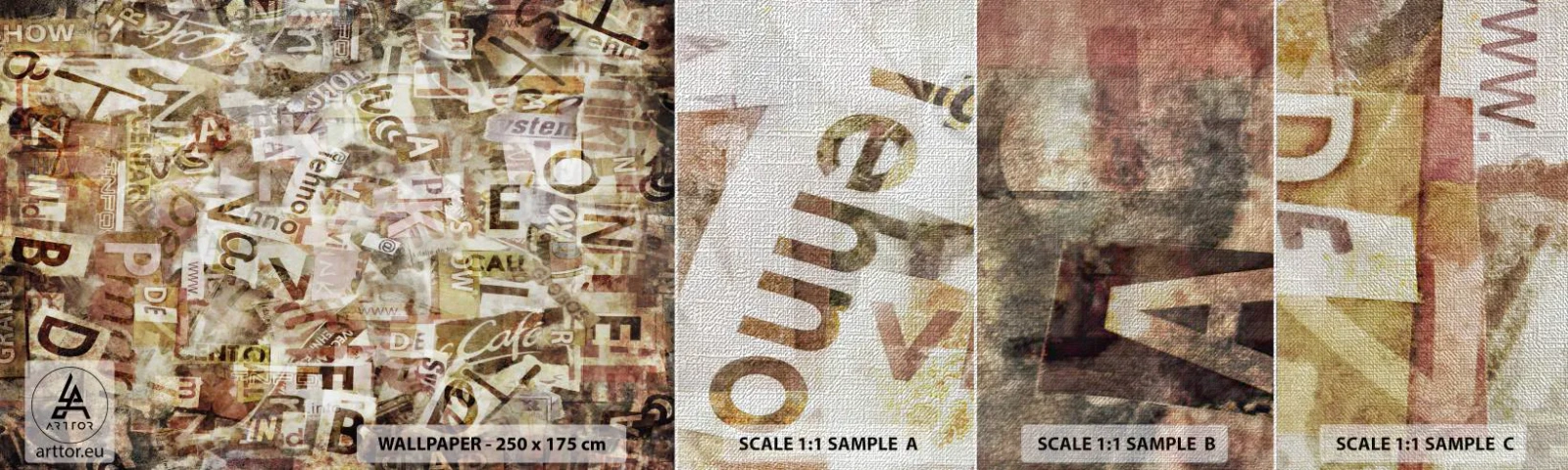 Prøve Fototapet Premium Canvas - Jeg forener snakkehovederne - Graffiti, Vægmaleri, Stykke - 100x30 cm