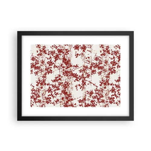 Plakat i sort ramme - Som en gammel percale - 40x30 cm