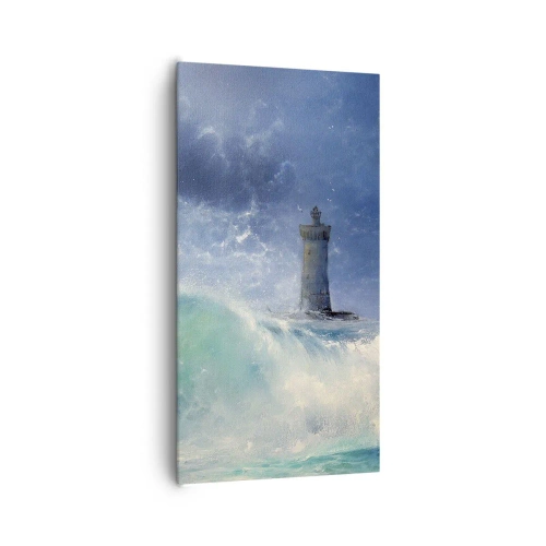 Lærredstryk - Billede på lærred - På vagt mod elementerne - 65x120 cm