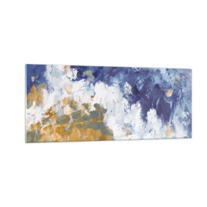 Billede på glas - Elementernes dans - 100x40 cm