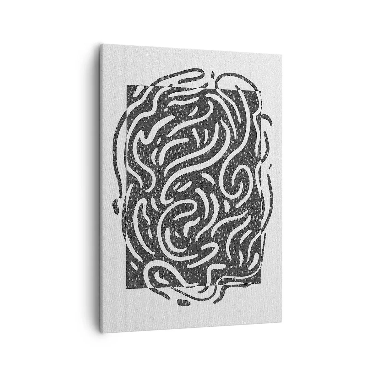 Lærredstryk - Billede på lærred - Abstraktion: en dans af glæde - 50x70 cm