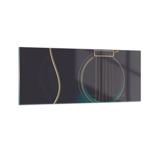 Billede på glas - Et øjeblik før det lyder - 100x40 cm