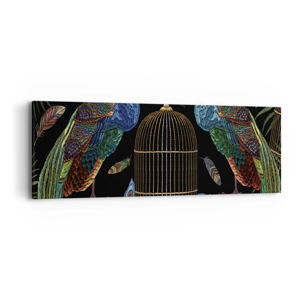 Lærredstryk - Billede på lærred - I kongelige gevandter - 90x30 cm