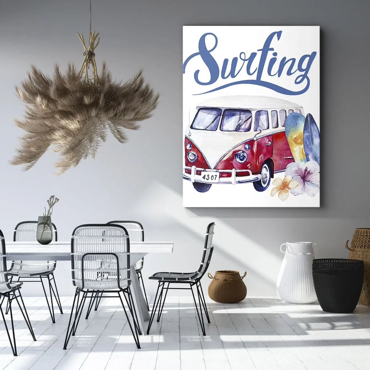 Lærredstryk - Billede på lærred - Agurk - en klassiker for surferen - 50x70 cm