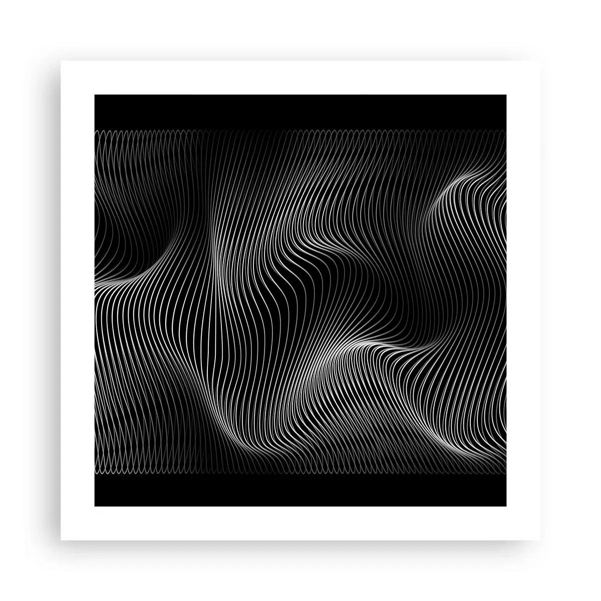 Plakat - Lysets dans i rummet - 50x50 cm