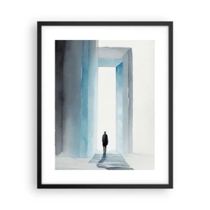 Plakat i sort ramme - Lev uden grænser - 40x50 cm