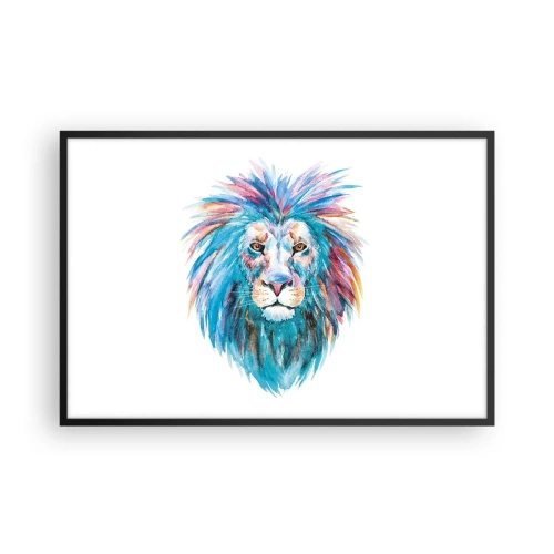 Plakat i sort ramme - En elektrificerende aura - 91x61 cm