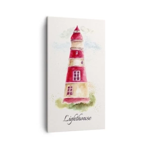 Lærredstryk - Billede på lærred - Altid vejret omkring - 45x80 cm