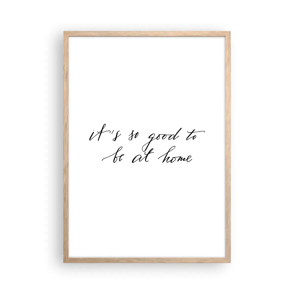 Plakat i ramme af lyst egetræ - Hele sandheden - 50x70 cm