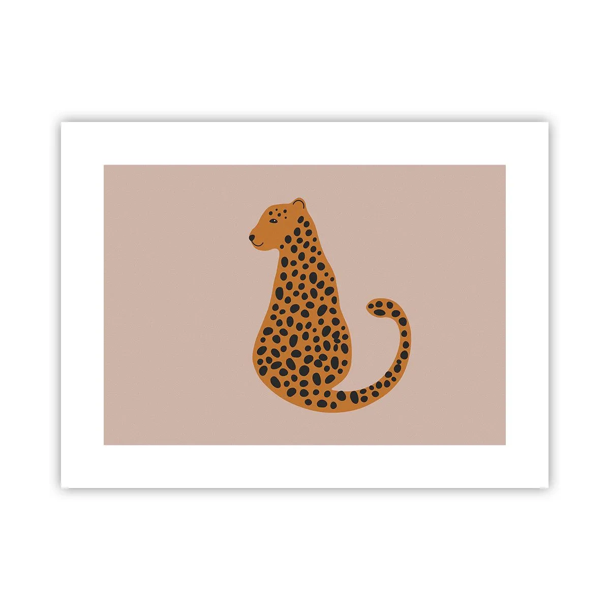 Plakat - Leopardprint er et moderigtigt mønster - 40x30 cm