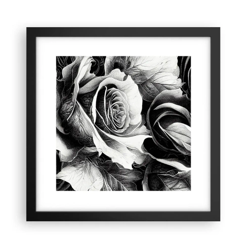 Plakat i sort ramme - Altid dronning - 30x30 cm