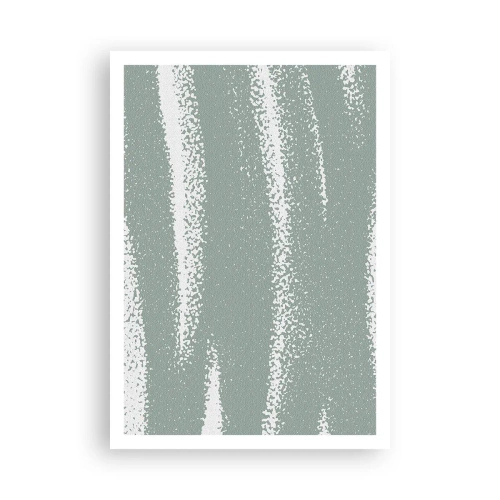 Plakat - Abstraktion i vinterstemning - 70x100 cm