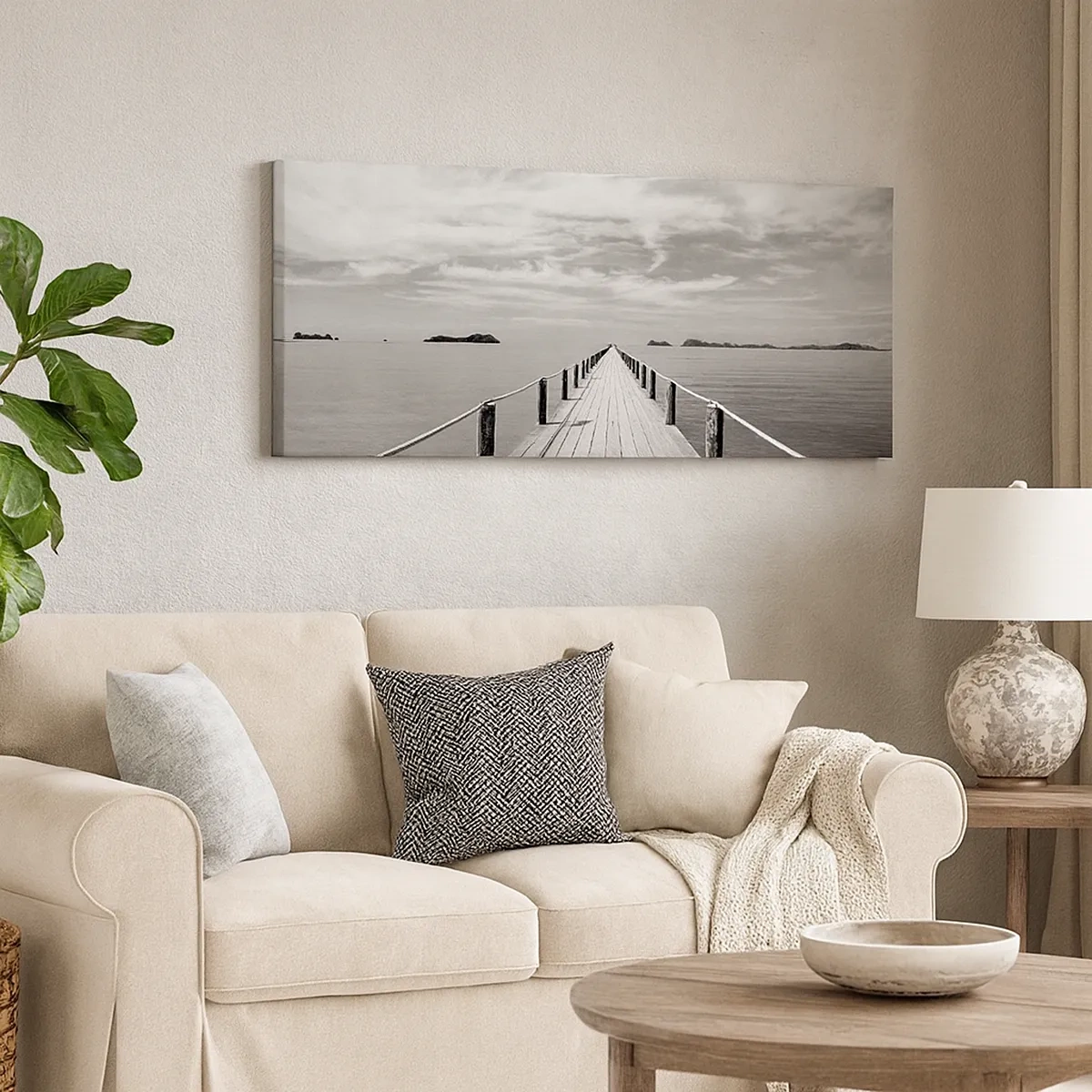 Lærredstryk - Billede på lærred - Eller måske en rejse... - 30x30 cm