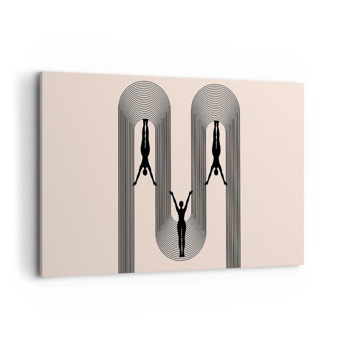 Lærredstryk - Billede på lærred - På hovedet nedad - 120x80 cm