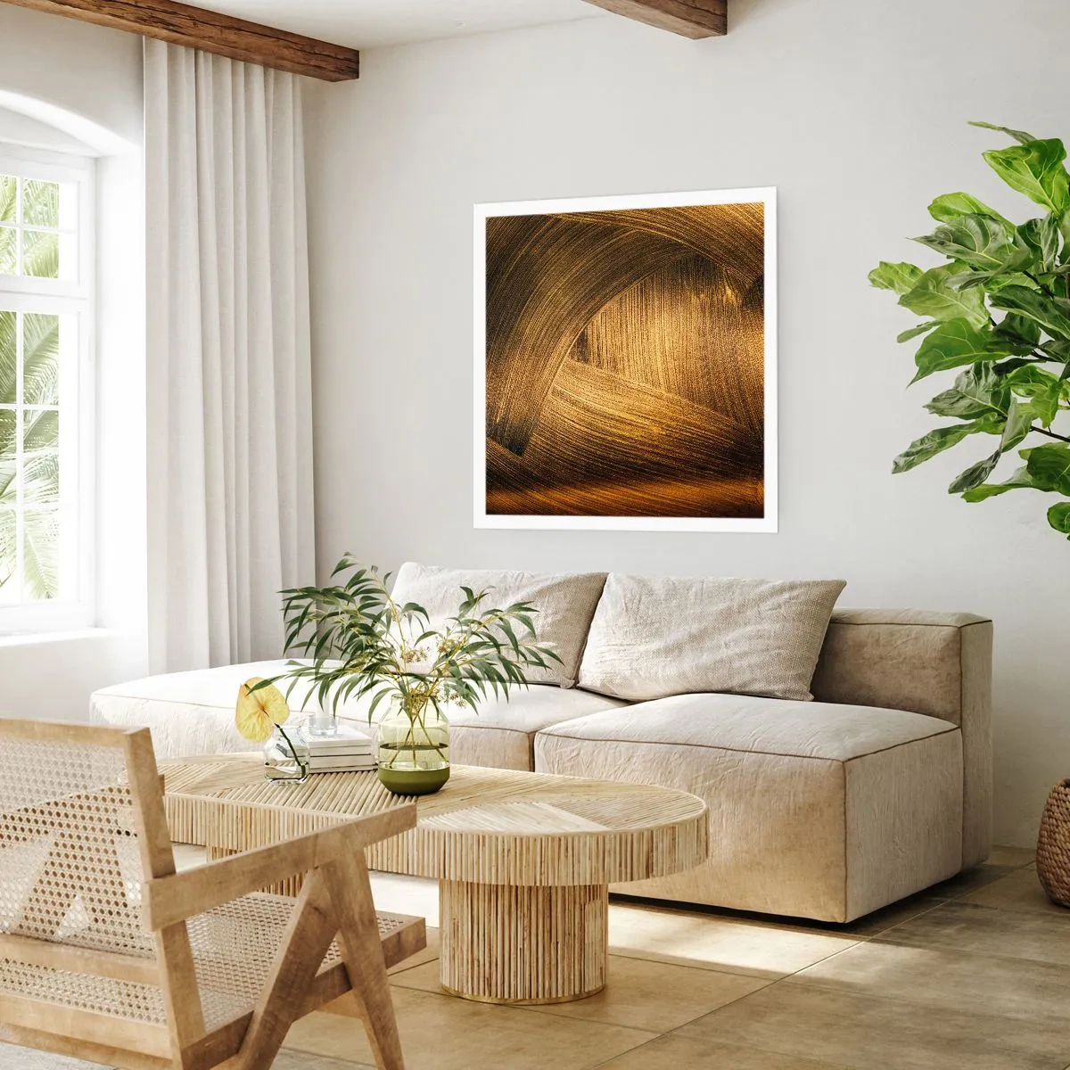 Plakat - I den gyldne labyrint - 40x40 cm