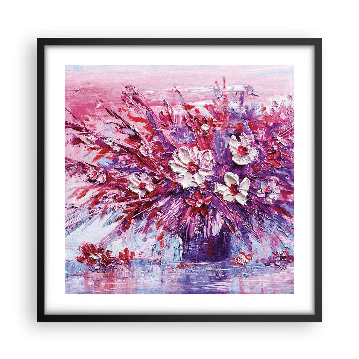 Plakat i sort ramme - Uskyld og lidenskab - 50x50 cm