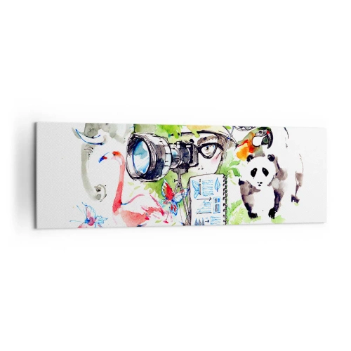 Lærredstryk - Billede på lærred - Gennem en rejsendes linse - 160x50 cm