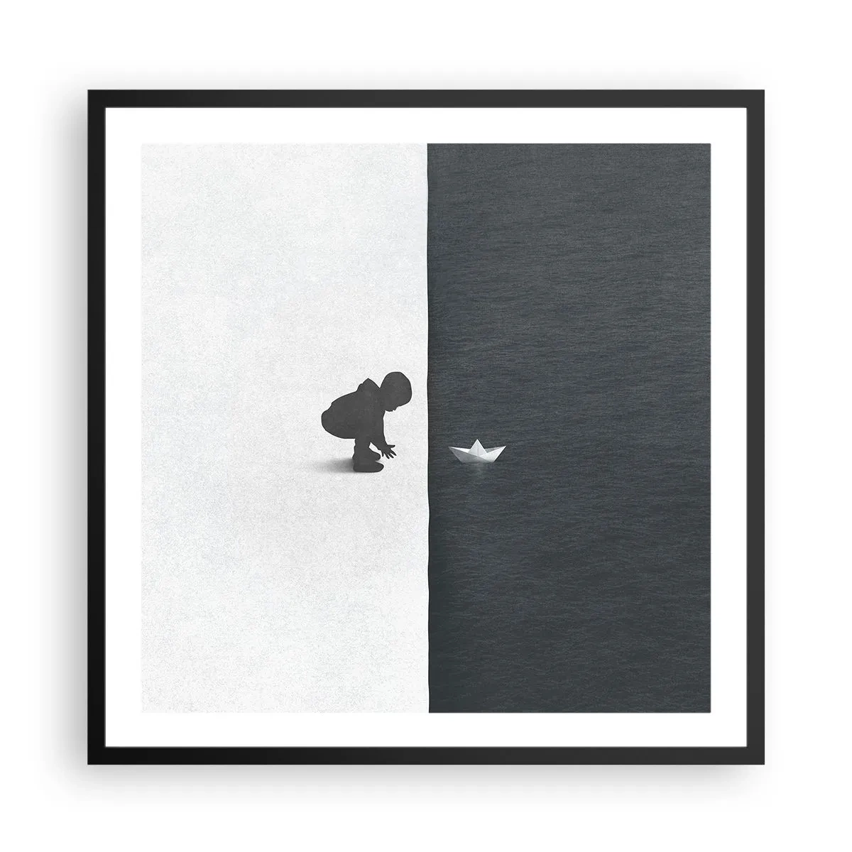 Plakat i sort ramme - Stor ekspedition - 60x60 cm