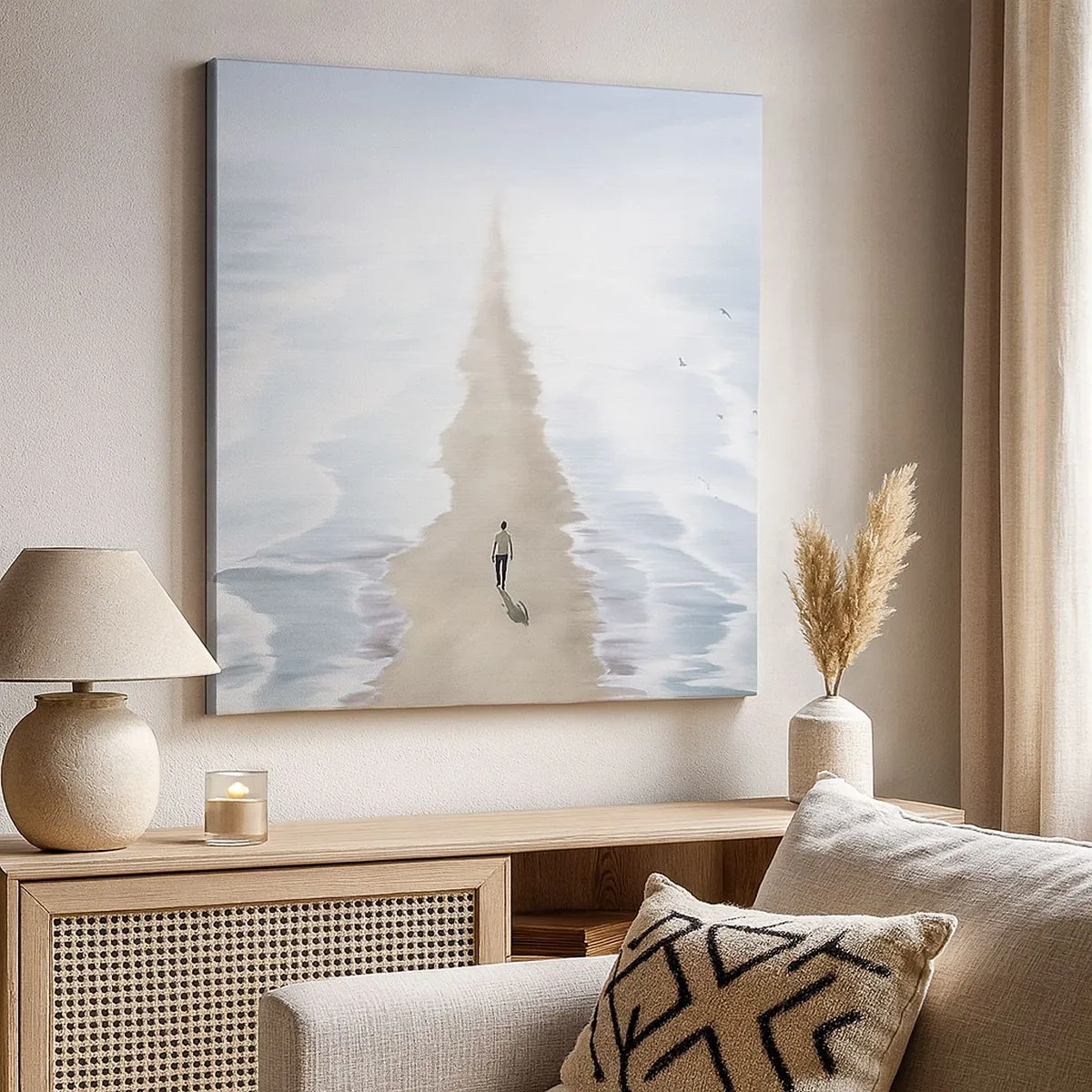 Lærredstryk - Billede på lærred - Lys fremtid - 30x30 cm