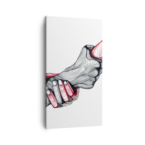 Lærredstryk - Billede på lærred - Du er i gode hænder - 45x80 cm