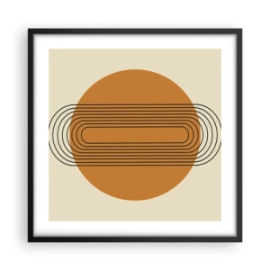 Plakat i sort ramme - Den perfekte plan - 50x50 cm