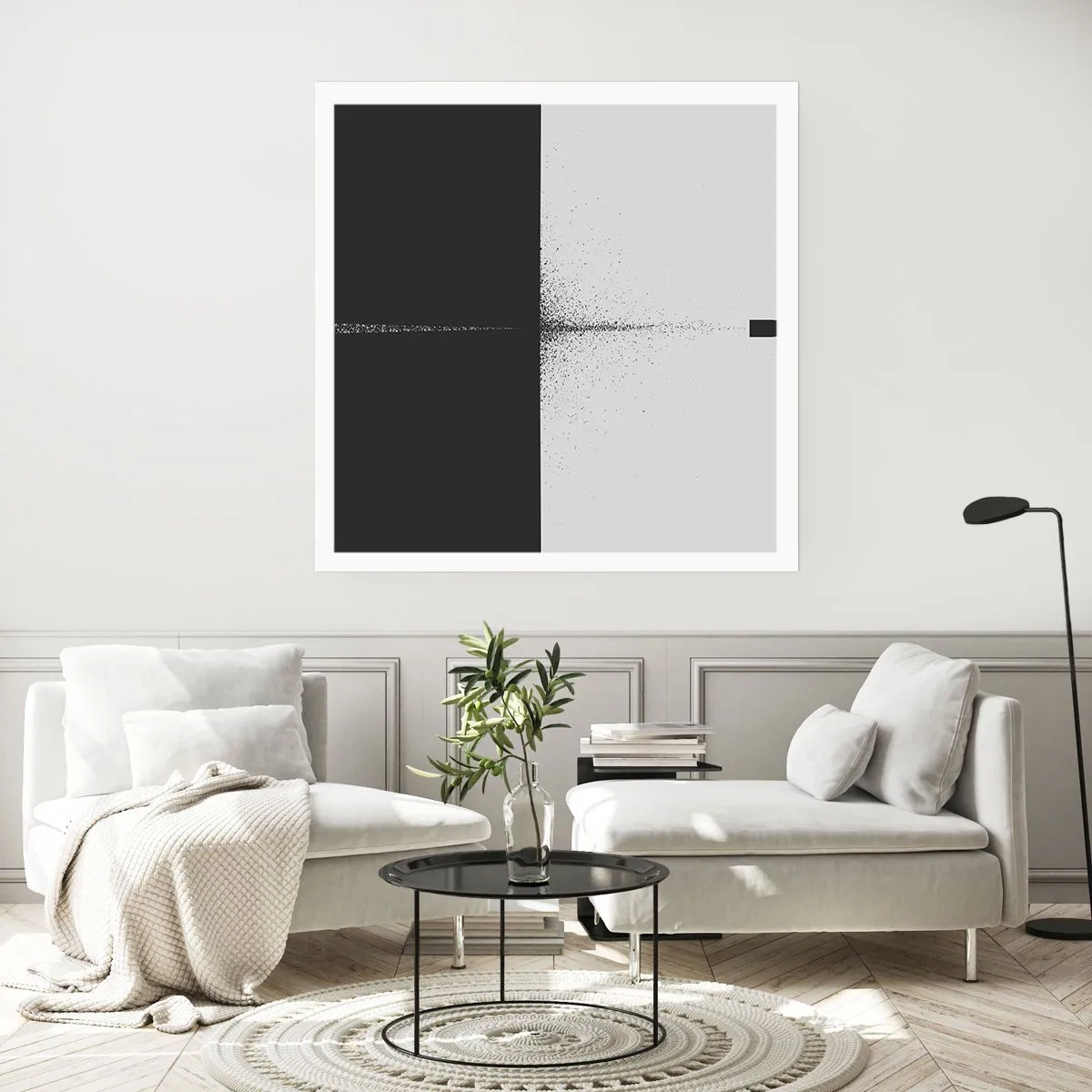 Plakat - Lige til sagen - 50x50 cm