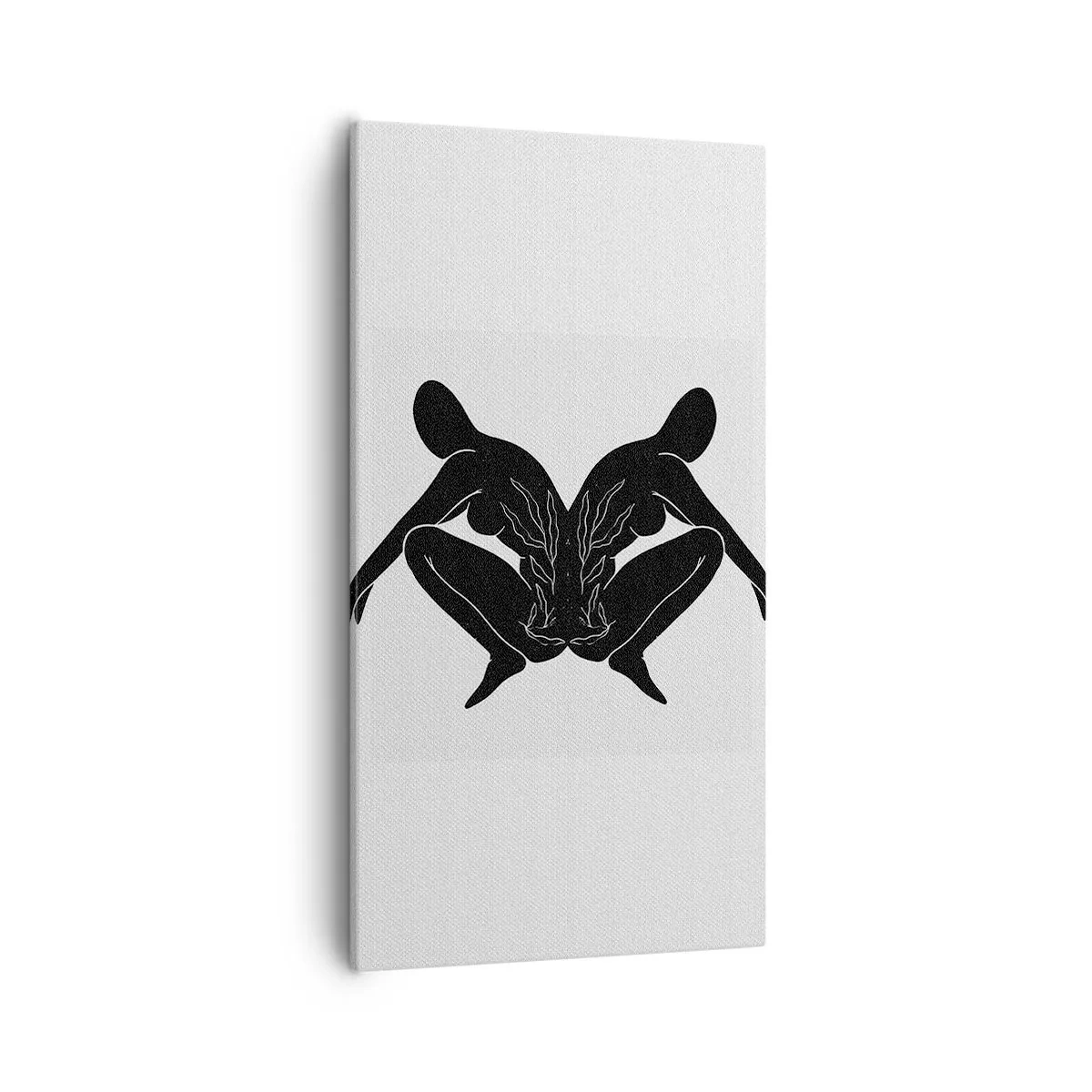 Lærredstryk - Billede på lærred - En delt sjæl - 55x100 cm