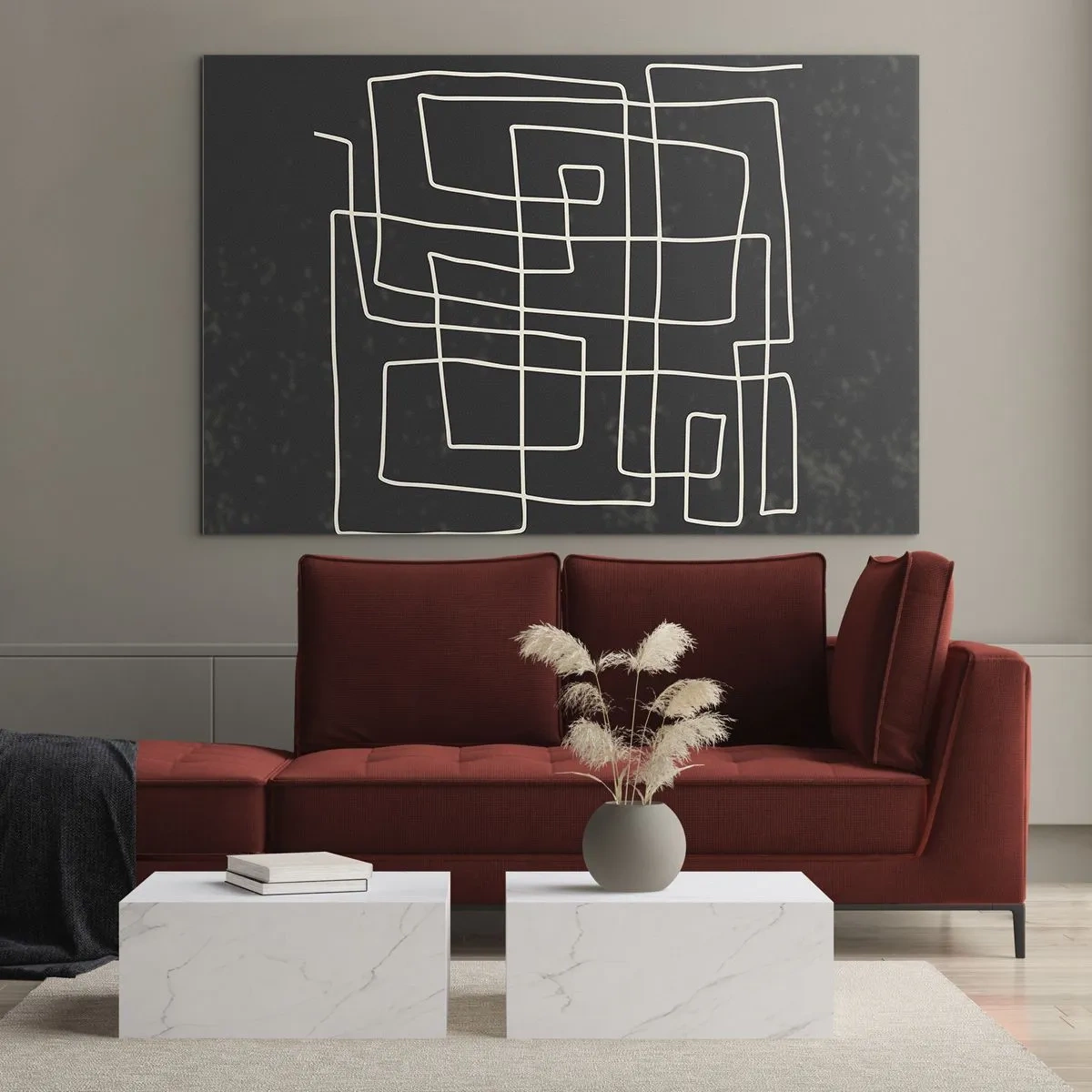 Billede på glas - Ikke helt så enkel - 120x80 cm