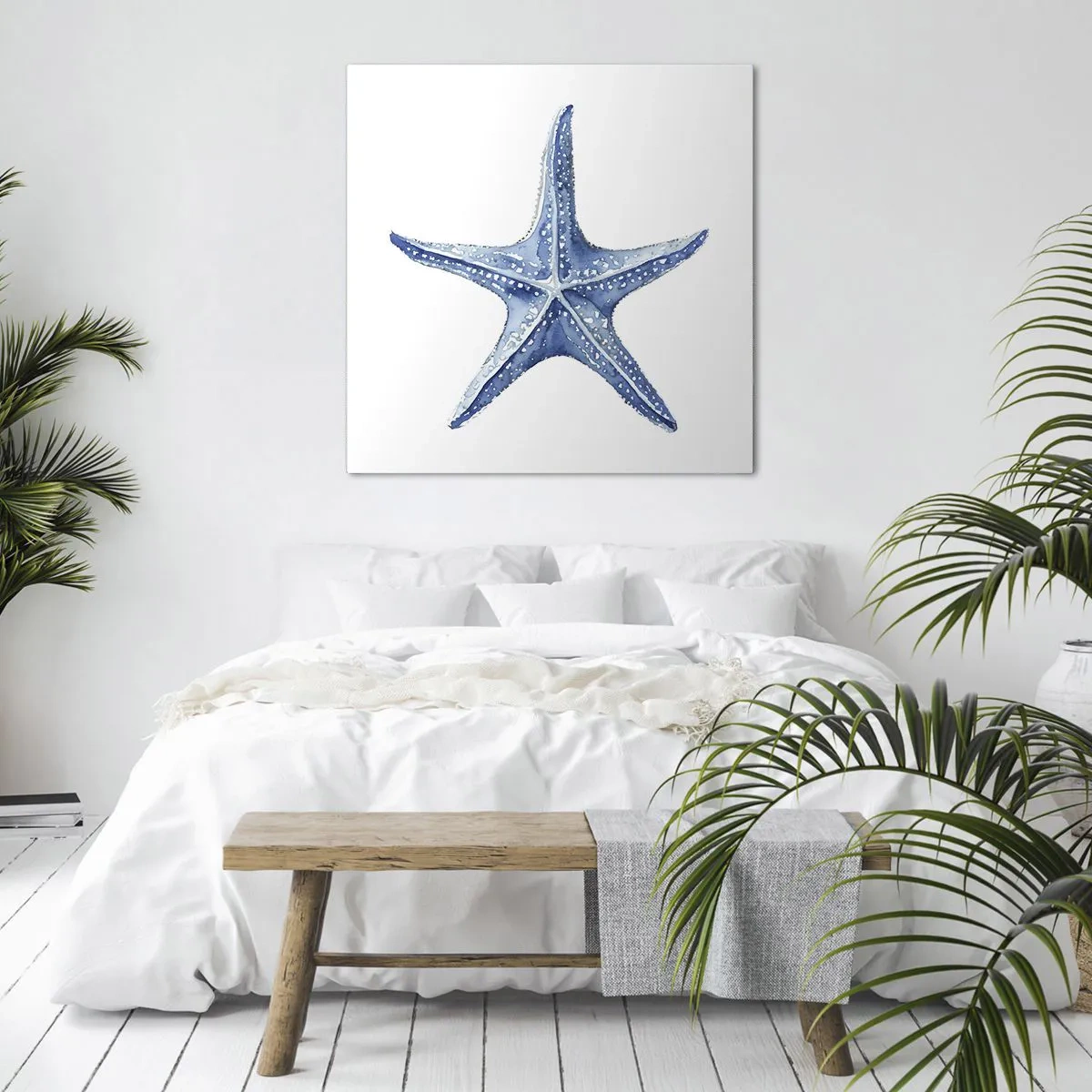 Lærredstryk - Billede på lærred - Havets stjerne - 60x60 cm