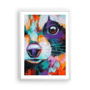 Plakat i hvid ramme - Kun gode følelser - 50x70 cm