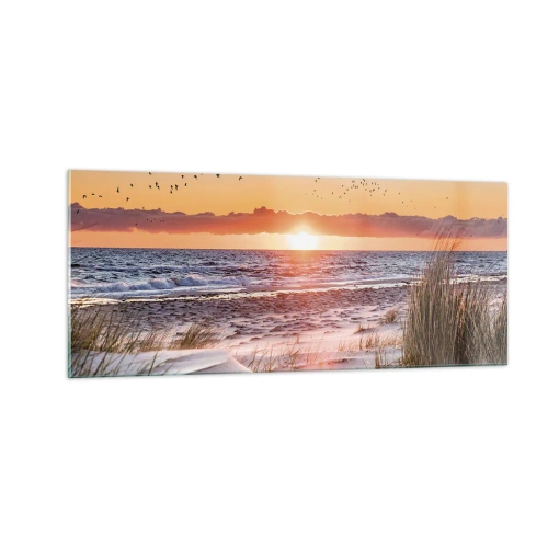 Billede på glas - Vandret landskab - 100x40 cm