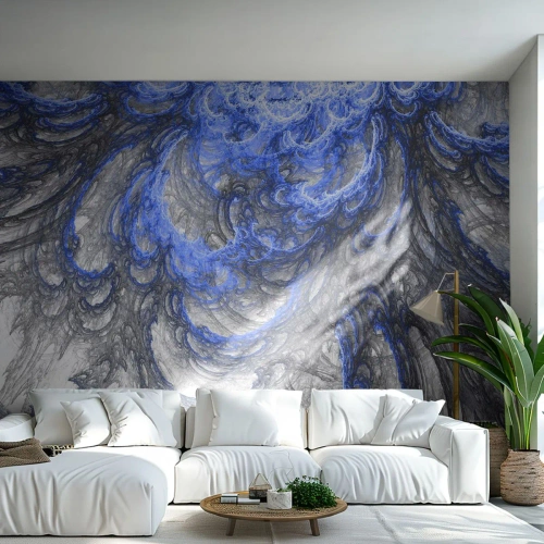 Fototapet Premium Canvas - En bølges fødsel - Abstraktion, Stykke, Moderne mønster - 400x280 cm