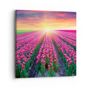 Lærredstryk - Billede på lærred - Skønhedsfarm - 30x30 cm