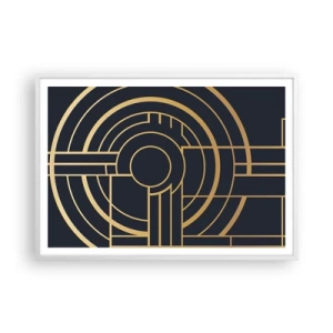 Plakat i hvid ramme - At vende tingene på hovedet - 100x70 cm