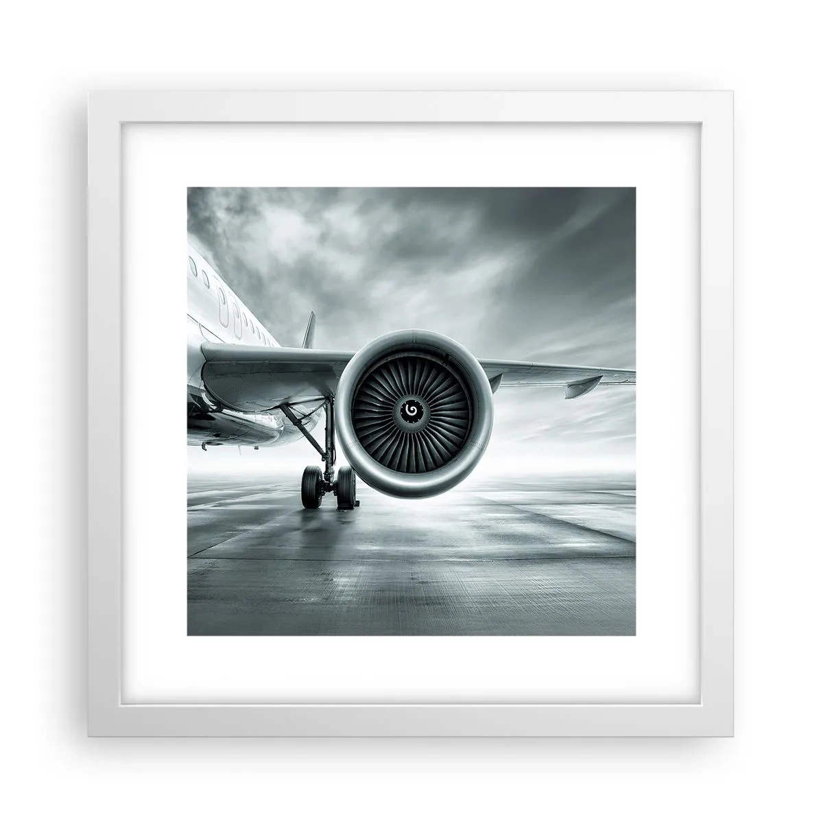 Plakat i hvid ramme - Der er kraft! - 30x30 cm