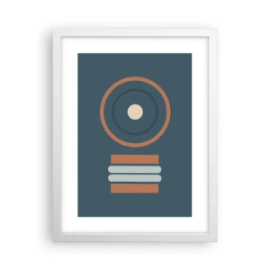 Plakat i hvid ramme - Essensen af tingene - 30x40 cm