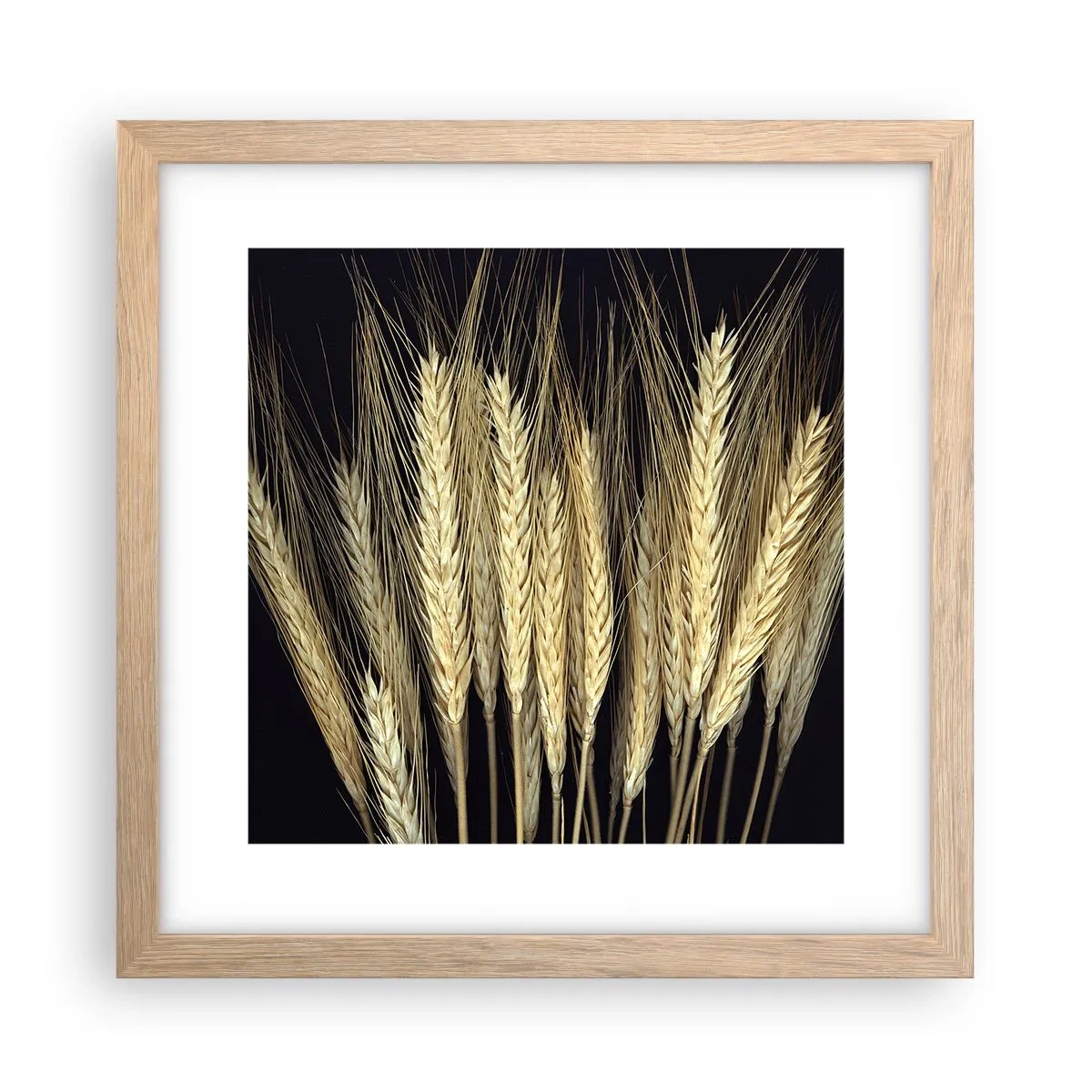 Plakat i ramme af lyst egetræ - Rustik magi - 30x30 cm