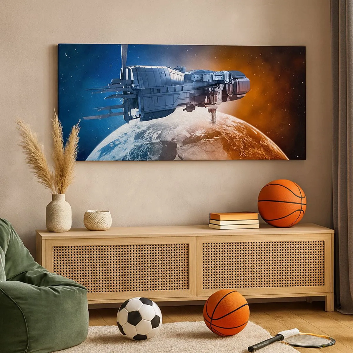 Lærredstryk - Billede på lærred - Forsigtig observatør - 100x40 cm