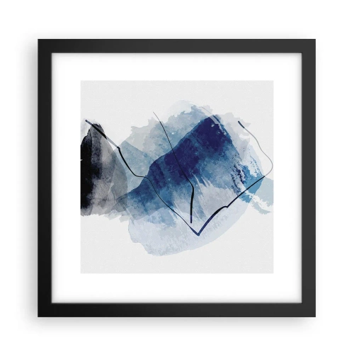 Plakat i sort ramme - Isbjerg - 30x30 cm