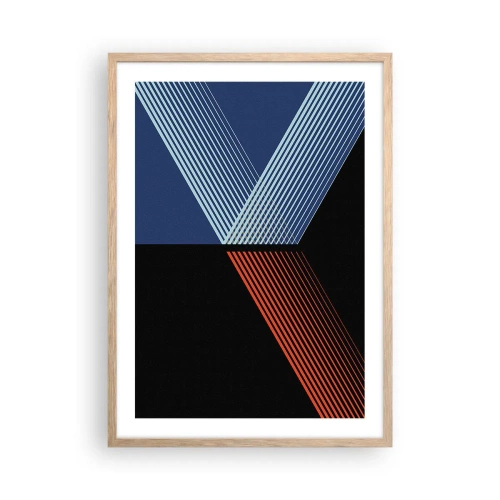 Plakat i ramme af lyst egetræ - En simpel historie - 50x70 cm