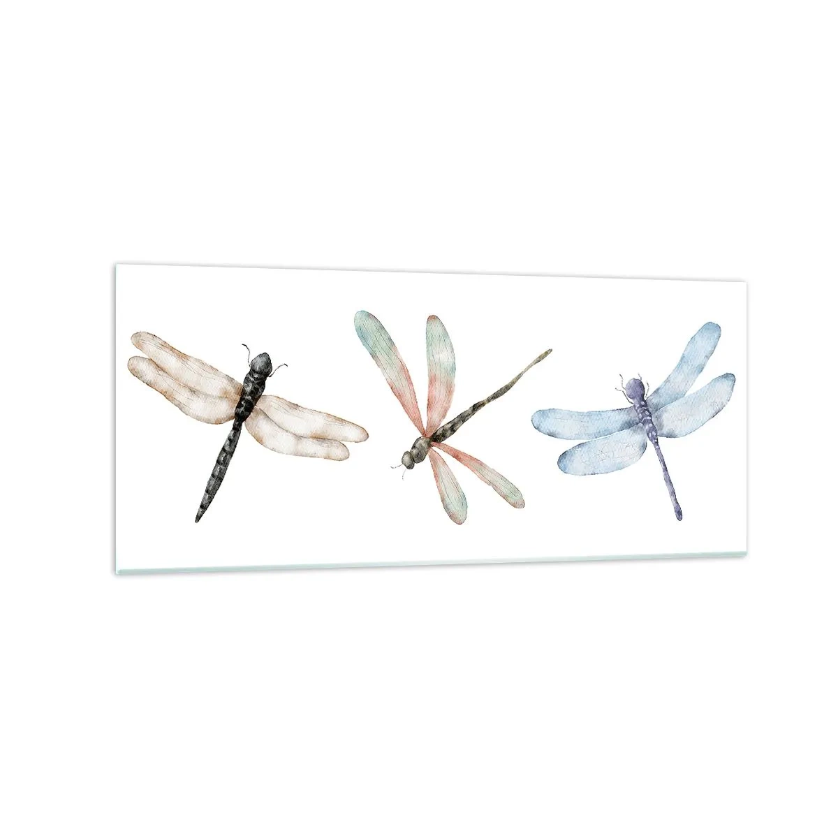 Billede på glas - Vægtløse guldsmede - 120x50 cm